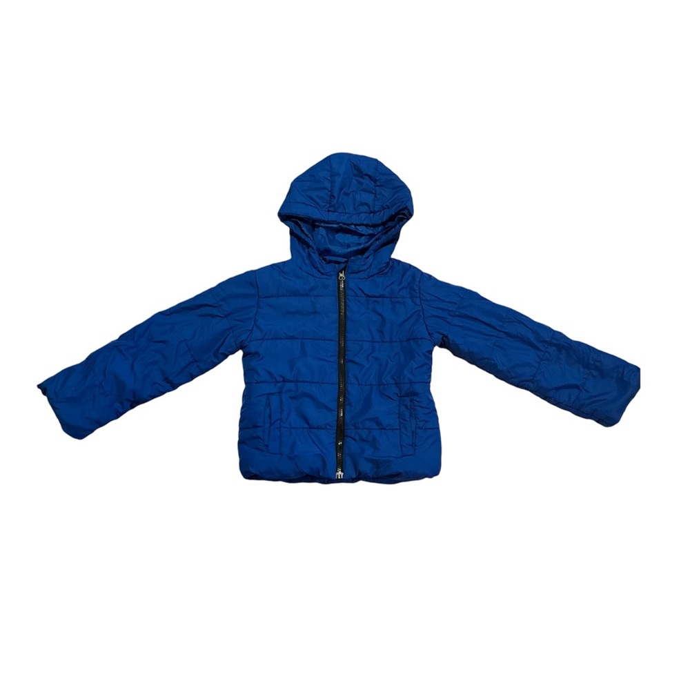 Kids north zone blue puffer jacket size XS
